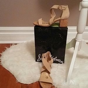 Sam Edelman Sonia Natural Tan Suede Sandal